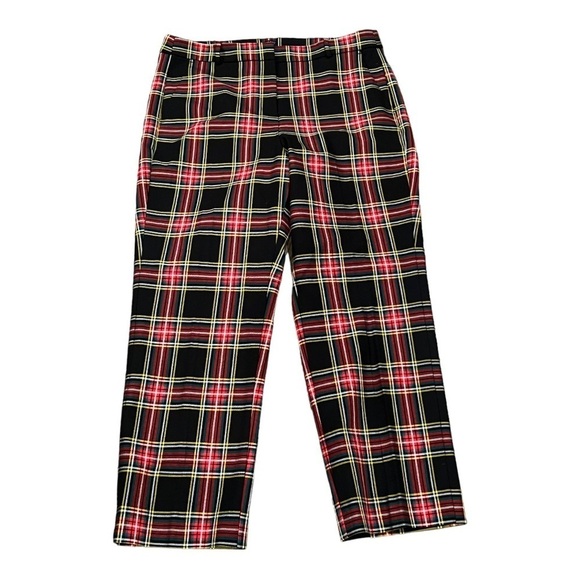 J. CREW Kallie Stewart Tartan Plaid Pant Christmas Holiday Size 8 NEW - Picture 10 of 11